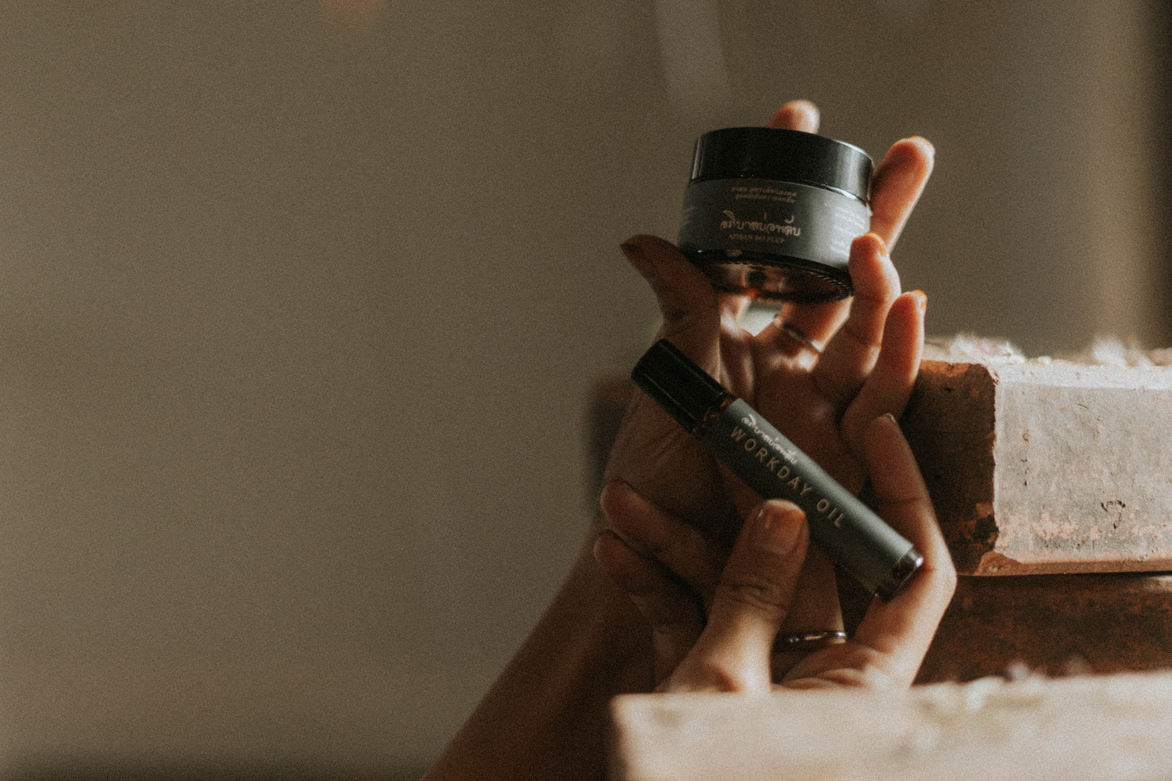 Lifestyle — a modern professional using the product in a premium setting